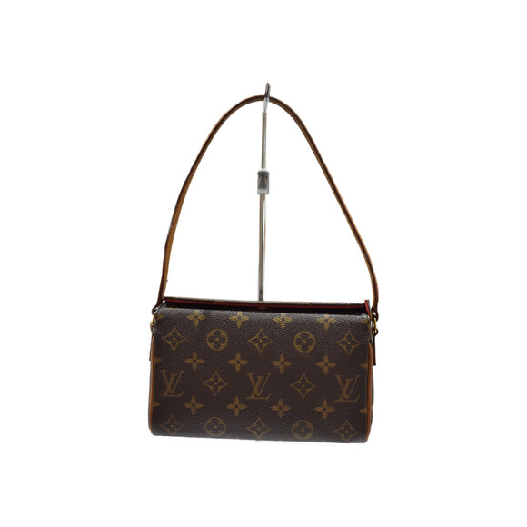 Louis Vuitton Interior Recital Monogram Brown Handbag Canvas Red - Picture 2 of 8